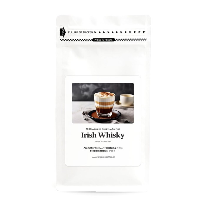 DoppioCoffee kawa o smaku irish coffee 200g ziarnista