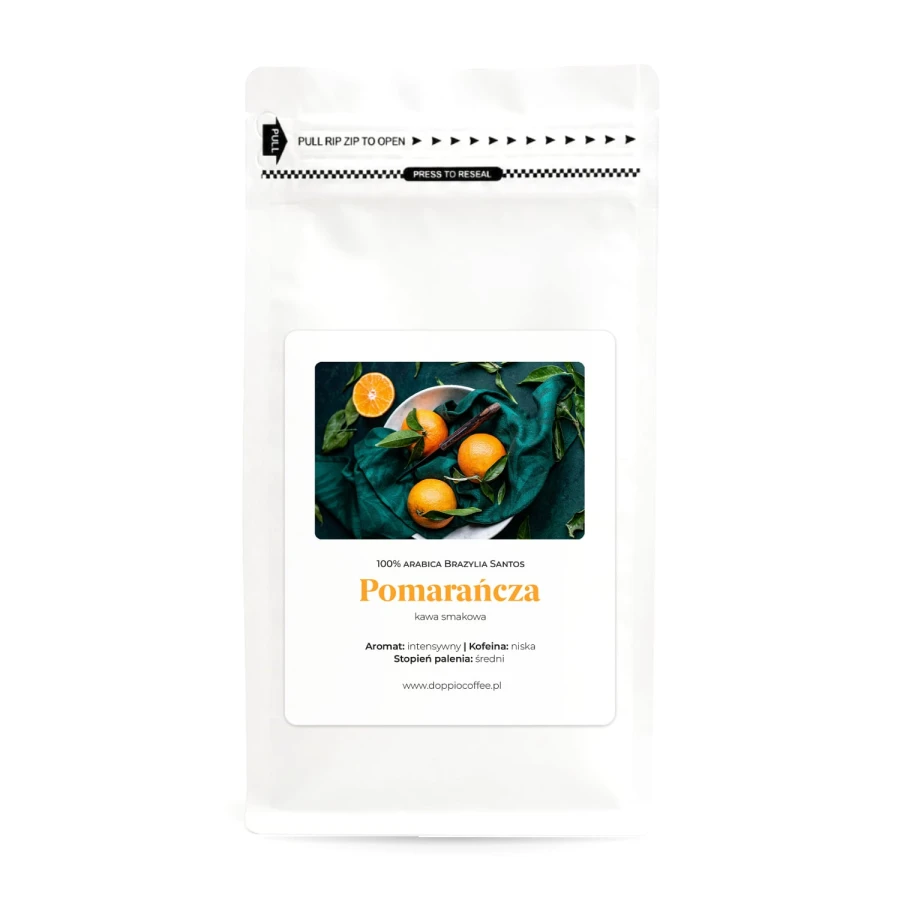 Kawa ziarnista o smaku pomarańczy 200g