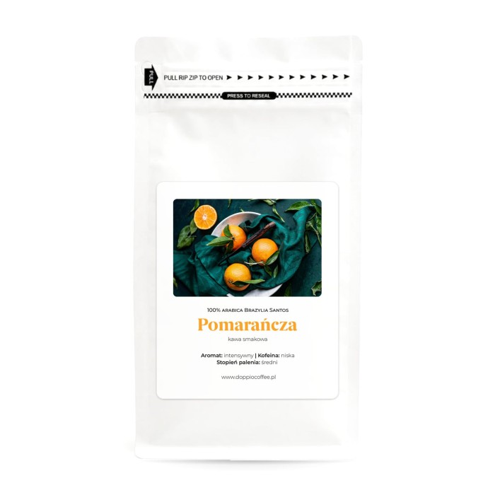 Kawa mielona o smaku pomarańczy 200g