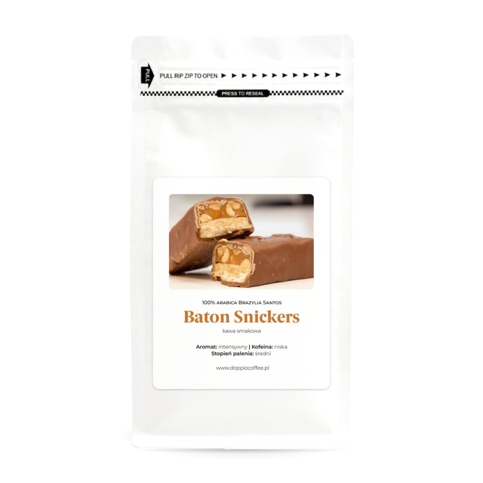 Kawa mielona o smaku snickersa 200g
