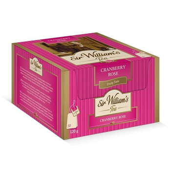 Owocowa herbata Sir William’s Tea Cranberry Rose 50x2,4g