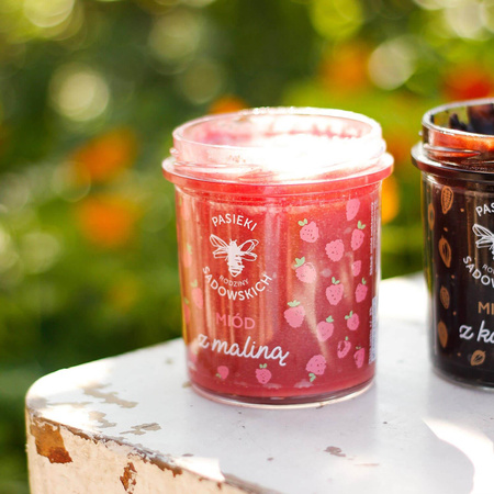 Pasieki Sadowskich - Miód z maliną 1150g