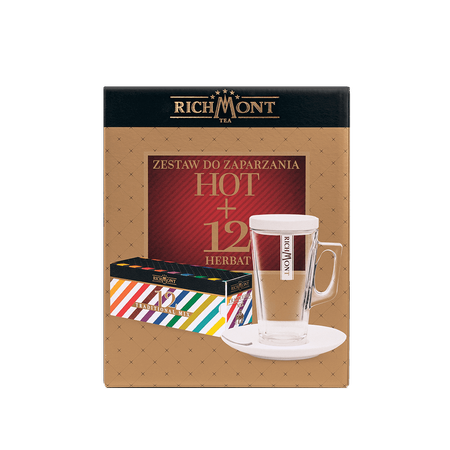 Zestaw do zaparzania HOT + 12 herbat Richmont