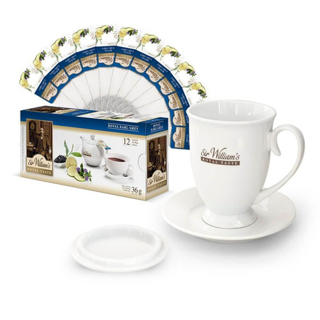 Zestaw Do Zaparzania & Herbata Sir William’s Royal Taste Royal Earl Grey 12 saszetek