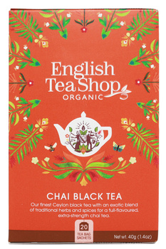 English Tea Shop - Bio Chai Black Tea 20 saszetek
