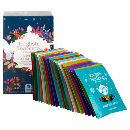 English Tea Shop - Kalendarz adwentowy niebieski 25 saszetek