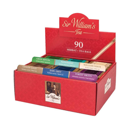 Tekturowy Prezenter Sir William's Tea 90 saszetek