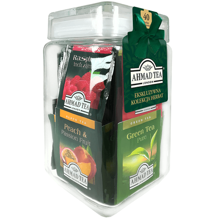 Słój z herbatami Ahmad Tea - 40x2g
