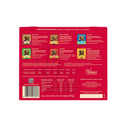 Sir William's Tea - Bombonierka 30szt.