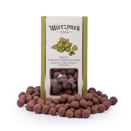 Wierzynek - Orzechy laskowe w mlecznej czekoladzie z kawą 100g