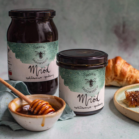 Pasieki Sadowskich - Miód Nektarowo-spadziowy 1200g