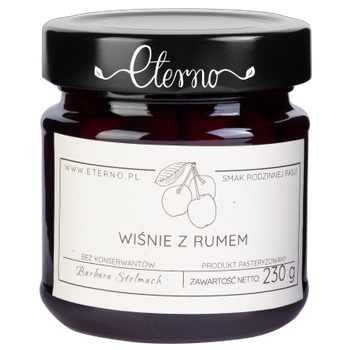 Eterno - Wiśnie z rumem 230g