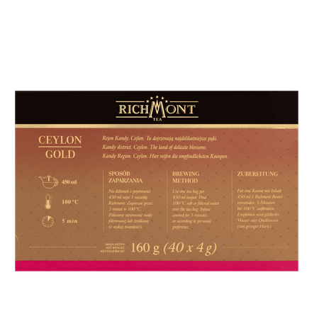 Czarna herbata Richmont Ceylon Gold 40x4g