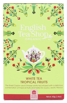 English Tea Shop - Herbata Biała White Tea Tropical Fruits 20 saszetek