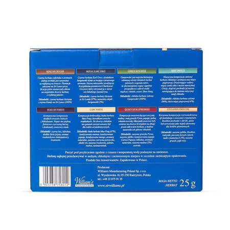 Zestaw Porcelanowy Sir William's Royal DUO & 8 Herbat