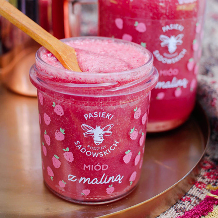 Pasieki Sadowskich - Miód z maliną 1150g