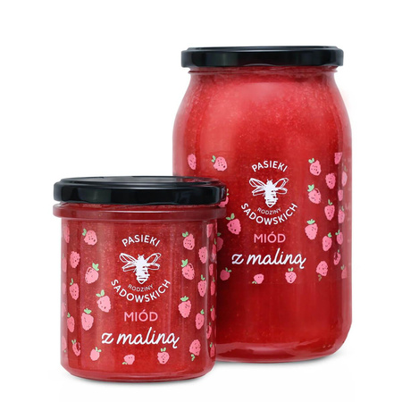 Pasieki Sadowskich - Miód z maliną 1150g