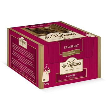 Owocowa herbata Sir William’s Tea Raspberry 50x2,4g