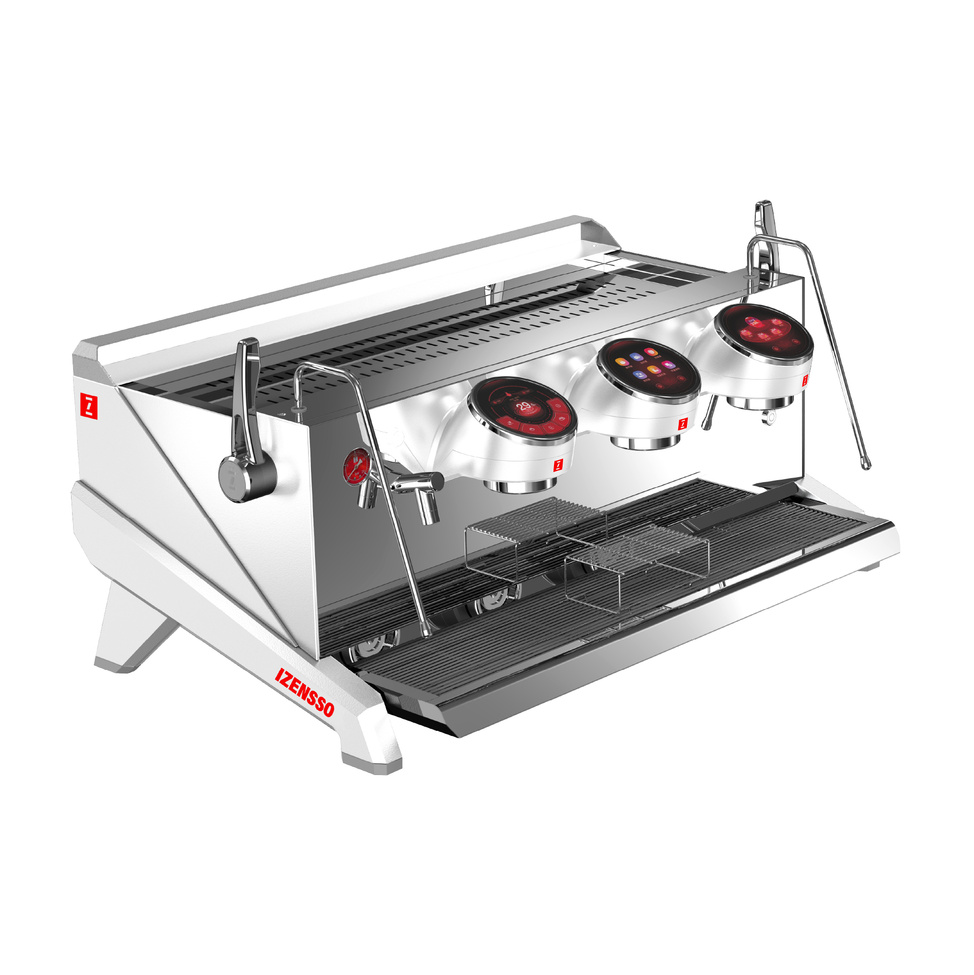 Funkcje trzygrupowego ekspresu Izensso RAPTOR 3GR White